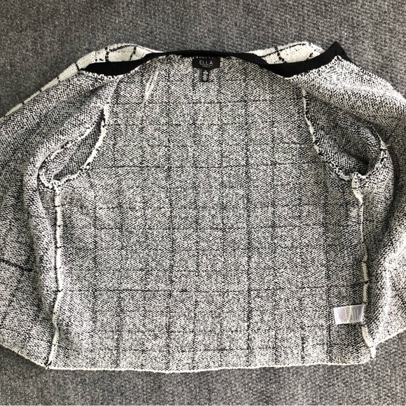 Ella Rafaella size 2X windowpane plaid button up cardigan - Picture 9 of 14